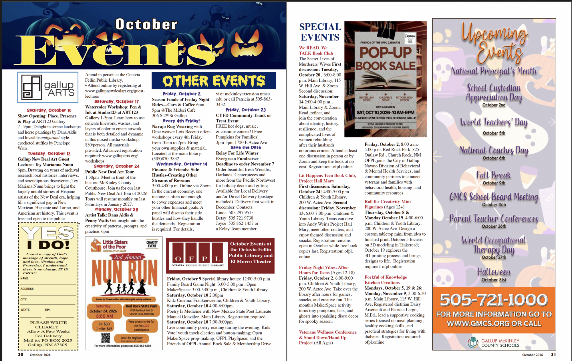 October Events October Events